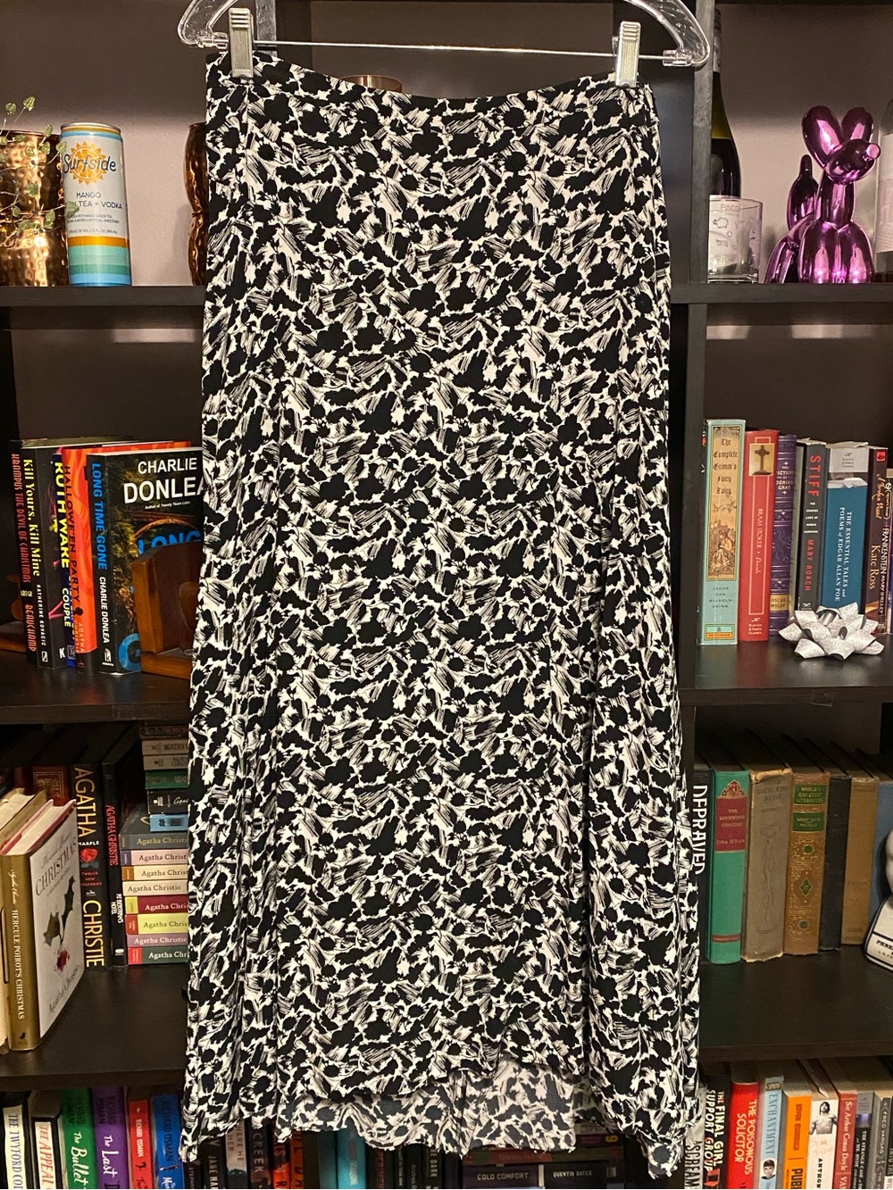 Black & White Midi Skirt